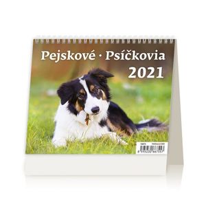 Kalendář stolní 2021 - MiniMax Pejskové/Psíčkovia