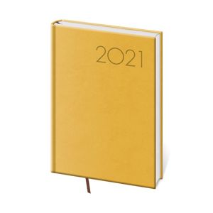 Diář 2021 denní A5 Print - žlutá