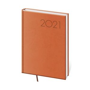 Diář 2021 týdenní A5 Print - oranžová