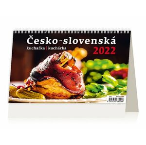 Kalendář stolní 2022 - Česko-slovenská kuchařka/kuchárka