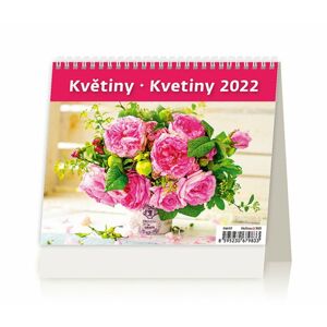 Kalendář stolní 2022 - MiniMax Květiny/Kvetiny