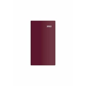 Diář 2022 kapesní - Torino čtrnáctidenní - bordó/bordeaux red
