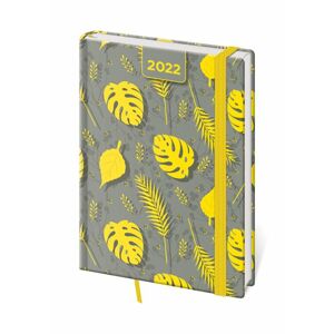 Diář 2022 denní A5 Vario - Yellow s gumičkou