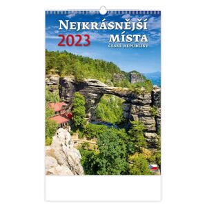 Kalendář nástěnný 2023 - Nejkrásnější místa ČR