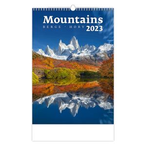 Kalendář nástěnný 2023 - Mountains/Berge/Hory
