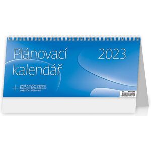 Kalendář stolní 2023 - Plánovací kalendář MODRÝ