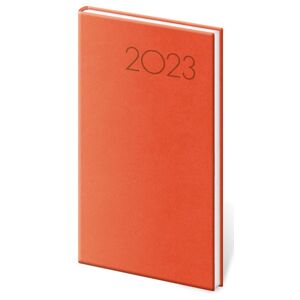 Diář 2023 týdenní kapesní Print - oranžová