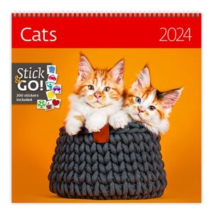 Kalendář nástěnný 2024 Label your days - Cats