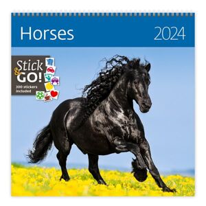 Kalendář nástěnný 2024 Label your days - Horses