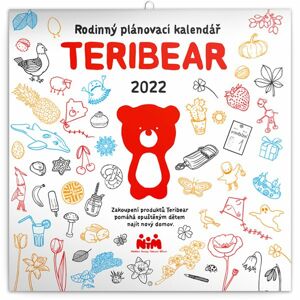 Rodinný plánovací kalendář 2022 nástěnný TERIBEAR