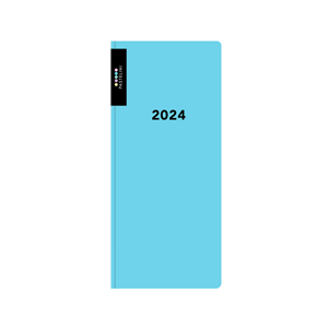 Oxybag Diář 2024 PVC kapesní měsíční - PASTELINI modrá