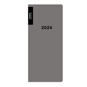 Oxybag Diář 2024 PVC kapesní měsíční - PASTELINI šedá