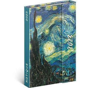 Notique Diář 2023 týdenní magnetický, 11 × 16 cm - Vincent van Gogh