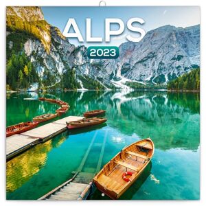Kalendář nástěnný 2023 poznámkový, 30 × 30 cm - Alpy