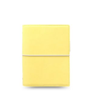 Filofax Kroužkový diář 2020 Domino Soft kapesní - pastelově žlutý