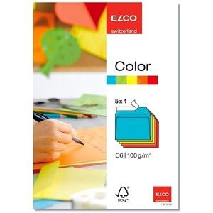 Obálky ELCO Color C6 20 ks mix barev