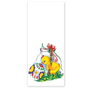Stil Velikonoční sáček 12 × 30 cm - Kuřátko s pomlázkou