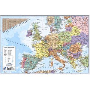 Podložka na stůl 60 × 40 cm - mapa Evropa