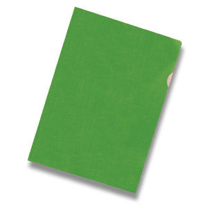 Zakládací obal "L" A4 PVC 150 mic 10 ks - zelené