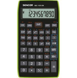 Kalkulačka Sencor SEC 105 GN - černozelená