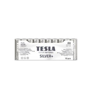 Alkalická tužková baterie AA Tesla SILEVR+ 10 ks