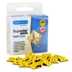 Klipy na dokumenty RAPESCO "Supaclip" - smajlíci, 100 ks