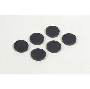 RON Magnet černý kulatý 16 mm - 12 ks