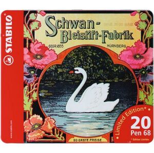 STABILO Pen 68 Vláknový fix - dárkové balení 20 ks "Swan"