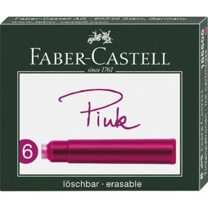 Inkoustové bombičky Faber-Castell 6 ks - růžová