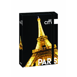 Karton PP Desky s boxem A4 JUMBO - Paříž