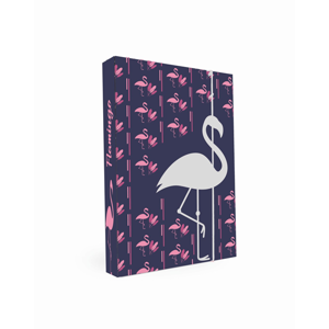 Desky na sešity s boxem A4 - Romantic Nature Flamingo 2