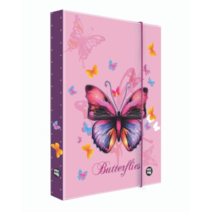 Desky na sešity s boxem A5 Jumbo - Motýl / Butterflies