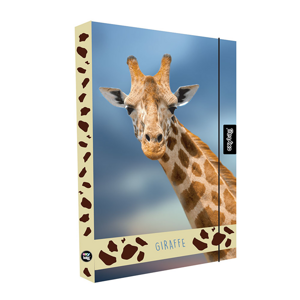 Desky na sešity s boxem A4 Jumbo - Žirafa