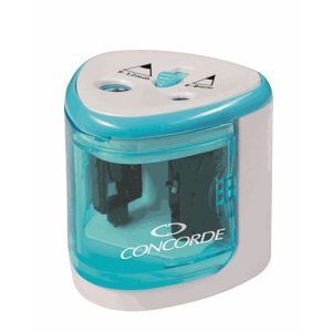 CONCORDE Stolní elektrické ořezávátko Duo na baterie - modré