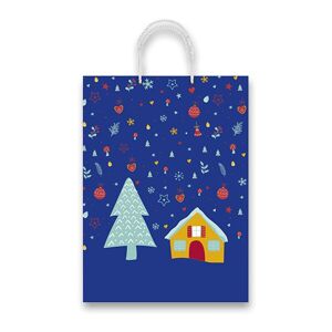 Vánoční dárková taška Christmas Snowfall 20,5 × 26 × 11,5 cm