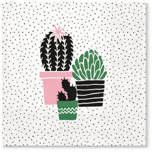 Stil Ubrousky 33 x 33 dekorativní - Kaktusy