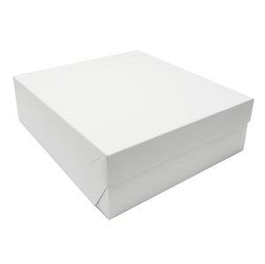 Dortová krabice bílo-šedá 18x18x10 cm