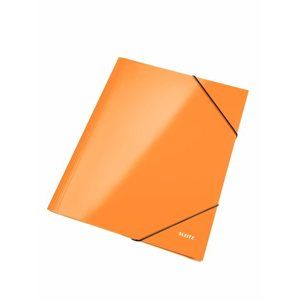 Leitz Spisové desky WOW s gumou - oranžové