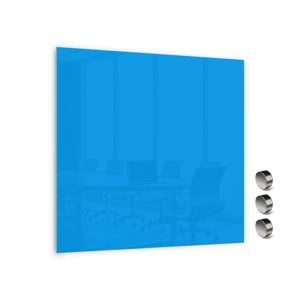Memoboards Skleněná magnetická tabule 45 × 45 cm, modrá