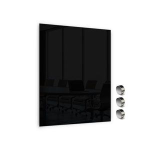Memoboards Skleněná magnetická tabule 60 × 40 cm, černá