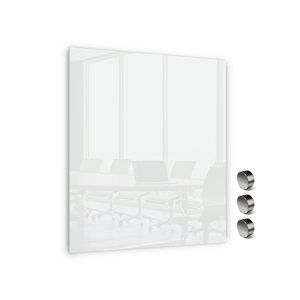 Memoboards Skleněná magnetická tabule 80 × 60 cm, bílá