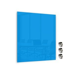 Memoboards Skleněná magnetická tabule 80 × 60 cm, modrá
