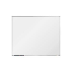 BoardOK Bílá magnetická tabule s emailovým povrchem 150 × 120 cm, stříbrný rám