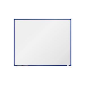 BoardOK Bílá magnetická tabule s emailovým povrchem 150 × 120 cm, modrý rám