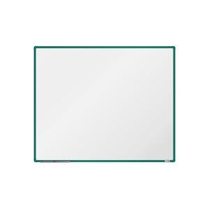 BoardOK Bílá magnetická tabule s emailovým povrchem 150 × 120 cm, zelený rám