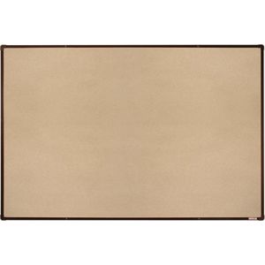 BoardOK Tabule s textilním povrchem 180 × 120 cm, hnědý rám