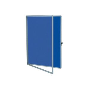 Textilní interiérová vitrína ekoTAB 100 × 150 cm, modrá
