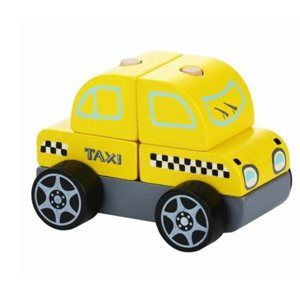 Taxi vůz - dřevěná skládačka 5 dílů