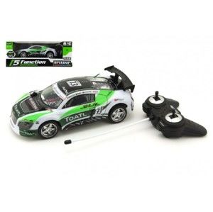 Plastové zrychlující auto RC na baterie (zelené)