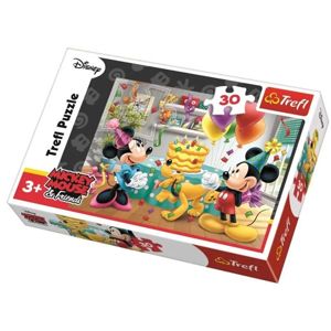 Puzzle Mickey a Minnie slaví narozeniny Disney 27x 20cm 30 dílků